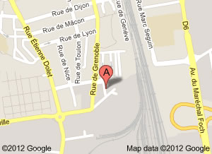 image de localisation du dépot d' Alfortville en rue de Grenoble cour intérieure